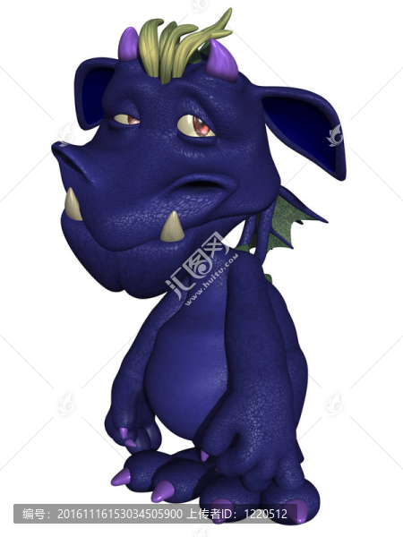 可愛的卡通怪獸