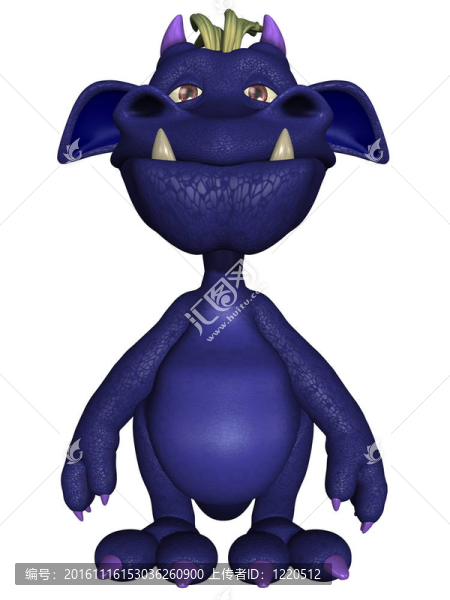 可愛的卡通怪獸