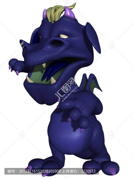 可愛的卡通怪獸