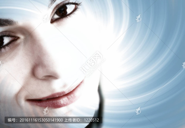 美麗的女人的臉！
