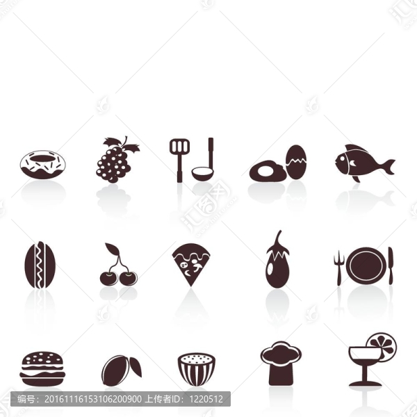 黑色食品的圖標(biāo)