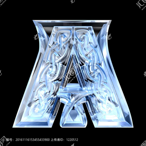 凱爾特字母字母3D插圖