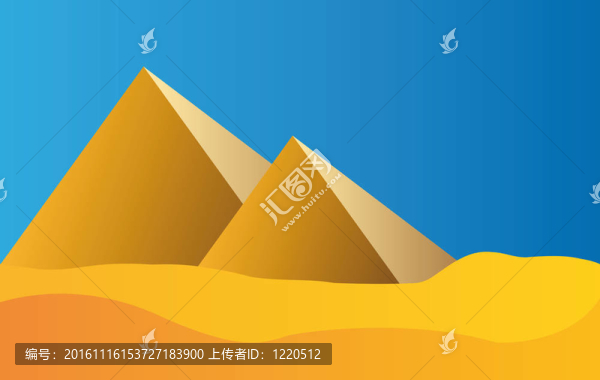 埃及金字塔和藍(lán)天