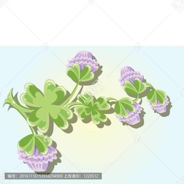 背景與三葉草
