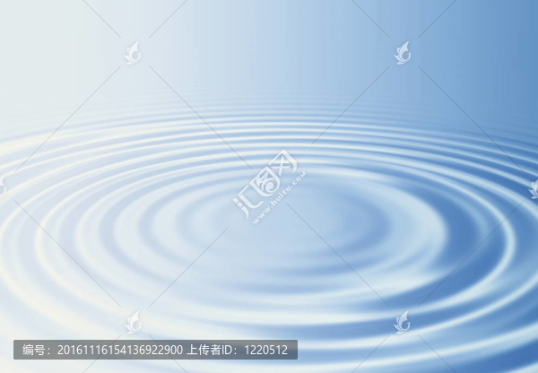 清澈的藍色水波