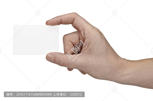 手持空白郵件說明