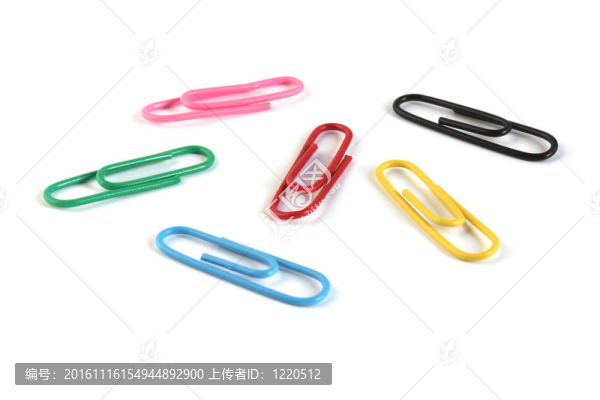不同顏色的紙夾