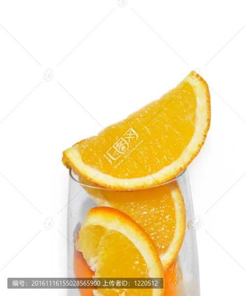 與小葉橙色水果杯