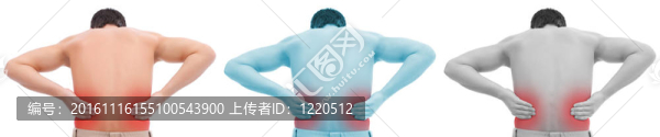 背部疼痛的人