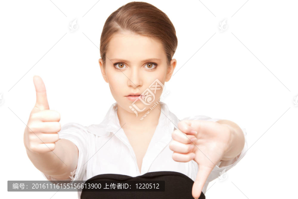 豎起大拇指，大拇指朝下