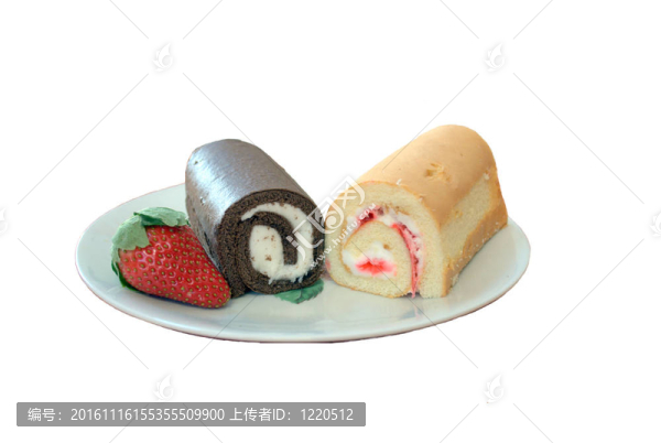 巧克力和香草蛋糕