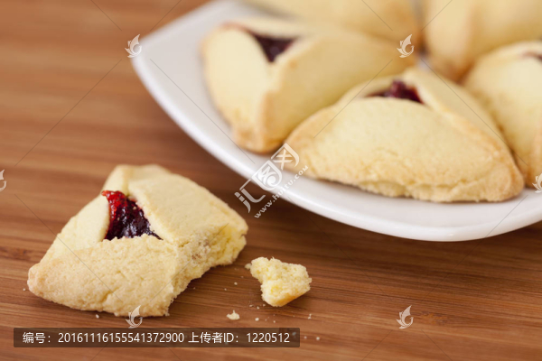 樹莓hamantaschen餅干