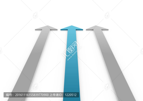 三維淺藍色灰色箭頭高