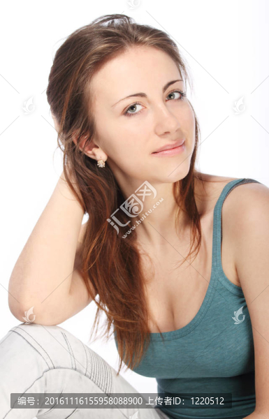 年輕漂亮女孩的肖像