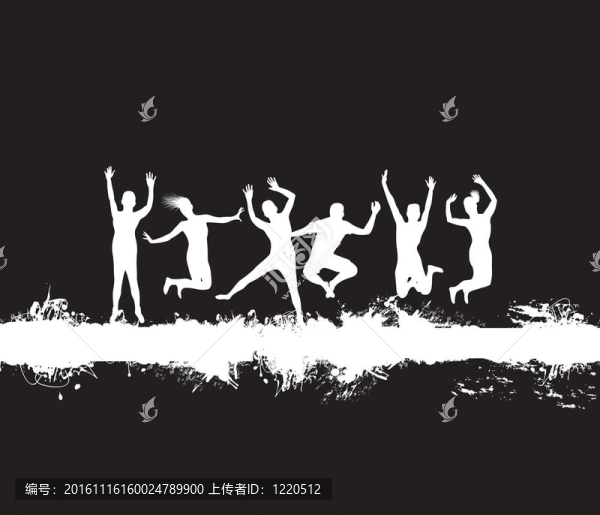 在飛濺的旗幟上跳