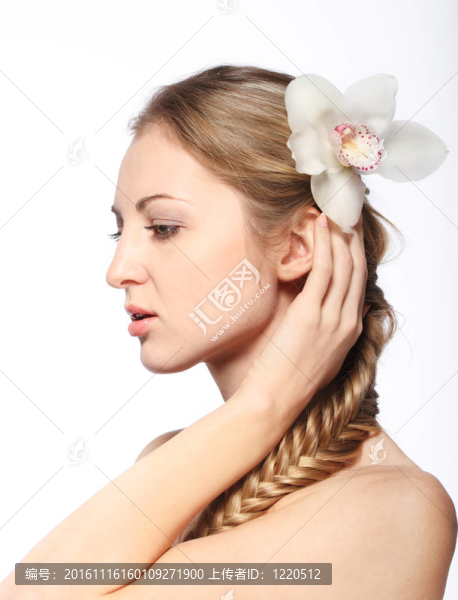 年輕金發(fā)女孩的畫像