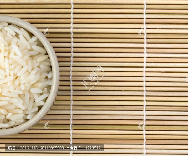 從頂部的米飯碗