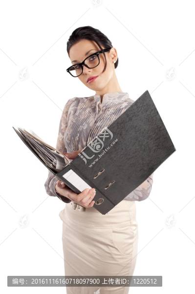 戴眼鏡的秘書