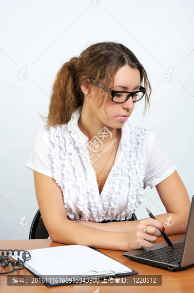 可愛的女商人