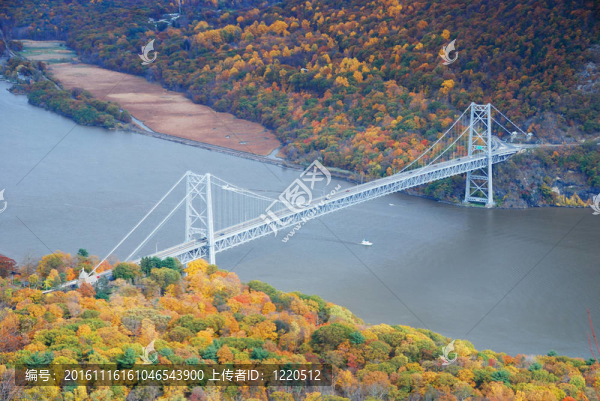 熊山橋鳥瞰秋天