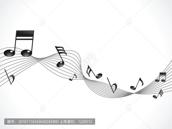 抽象閃亮的音符