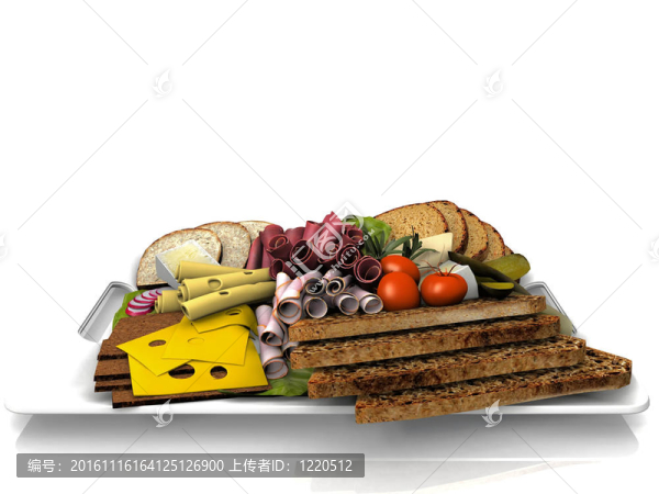 在一個(gè)白色的盤子早午餐-匯圖網(wǎng) www.fosd68.com 在一個(gè)白色的盤子早午餐