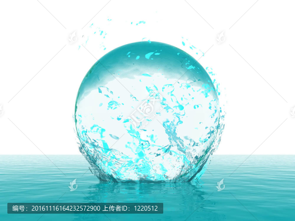 一滴飛濺到水里