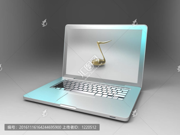 灰色背景上的計算機