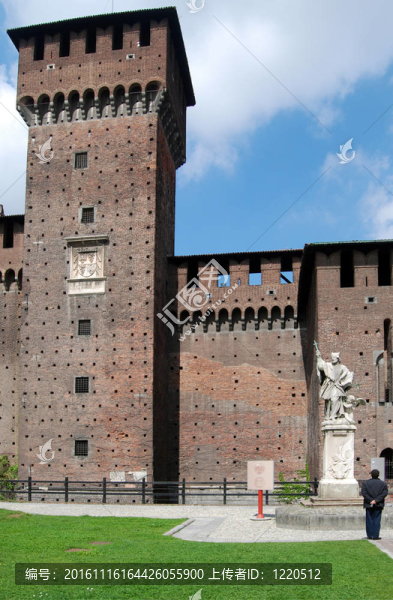 米蘭Castello,Sforzesco；Sforza