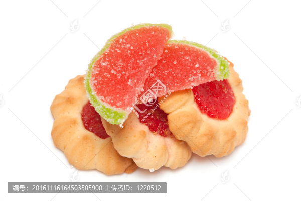 果醬和果醬片餅干