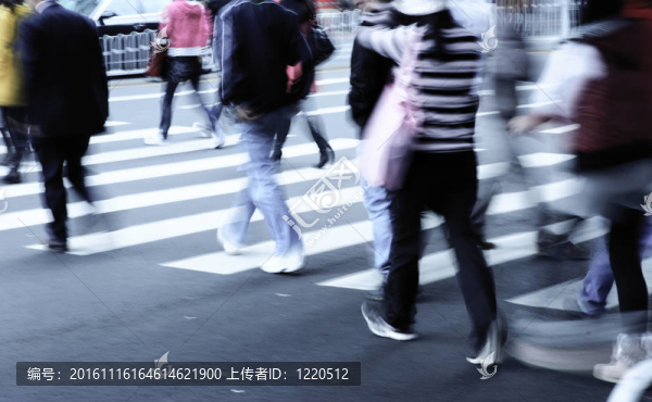 斑馬街上的人們