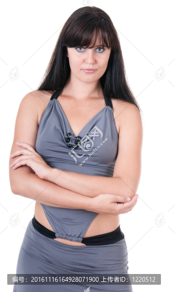穿著晚禮服的年輕女子