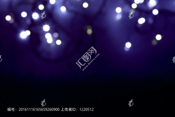 離焦摘要藍色圣誕燈