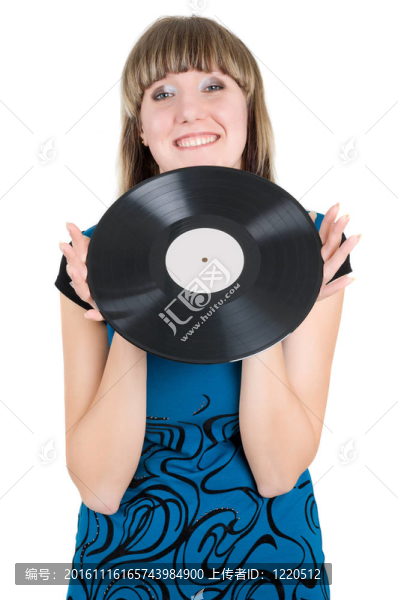 帶乙烯碟的女孩