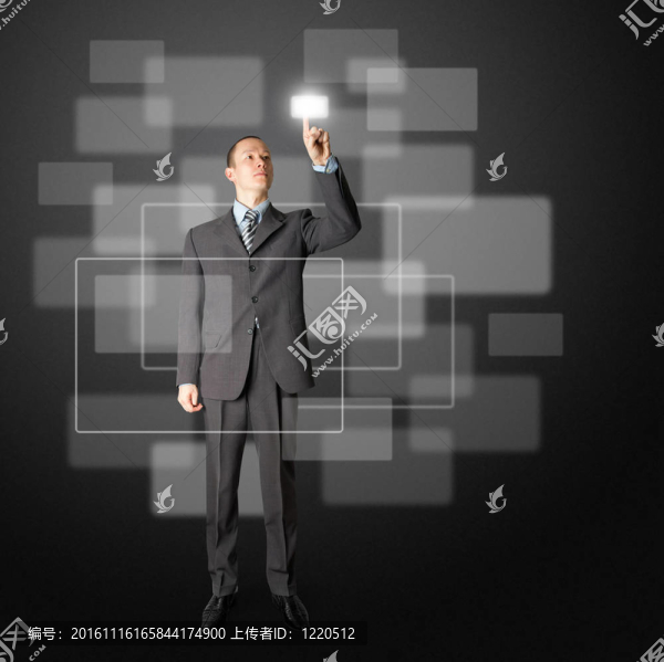 全長(zhǎng)商人推按鈕