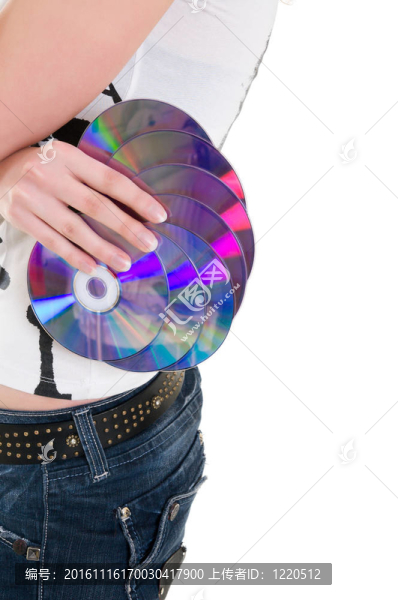 手上的光盤
