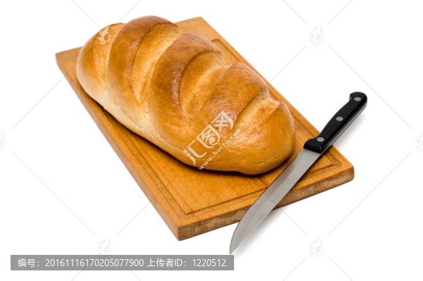 清新自然的面包刀板