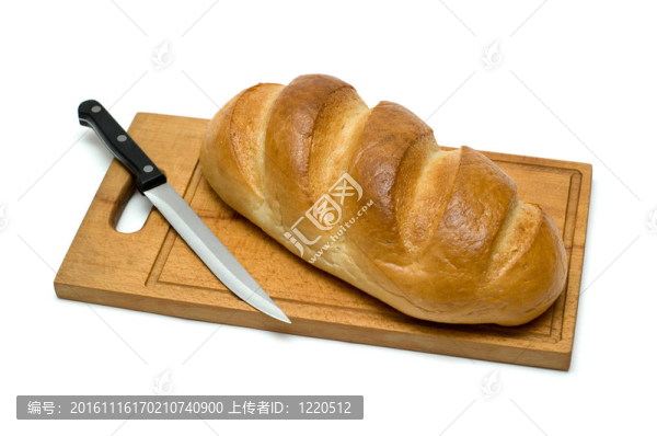 清新自然的面包刀板