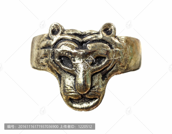 獨(dú)特的獅子頭銀戒指