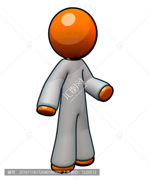 3d橙人穿著工作服-匯圖網(wǎng) www.fosd68.com 3d橙人穿著工作服