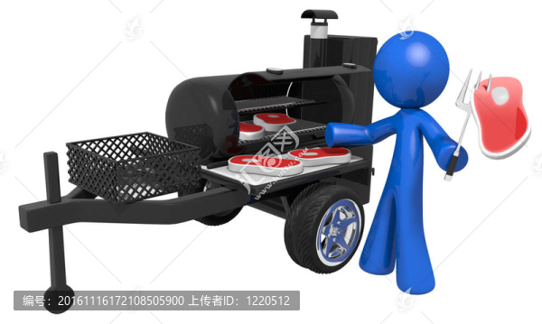 3D人與移動燒烤
