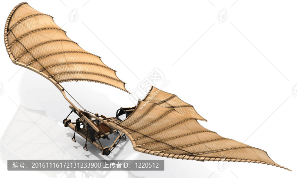 撲翼機(jī)飛行機(jī)的概念由達(dá)·芬奇