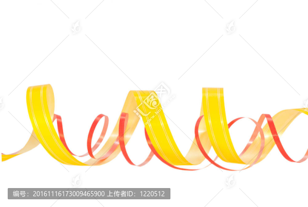 白色背景上的彩色色帶