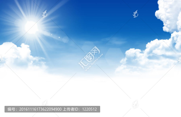 太陽在天空中閃耀