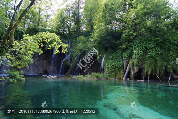 plitvicer湖泊瀑布
