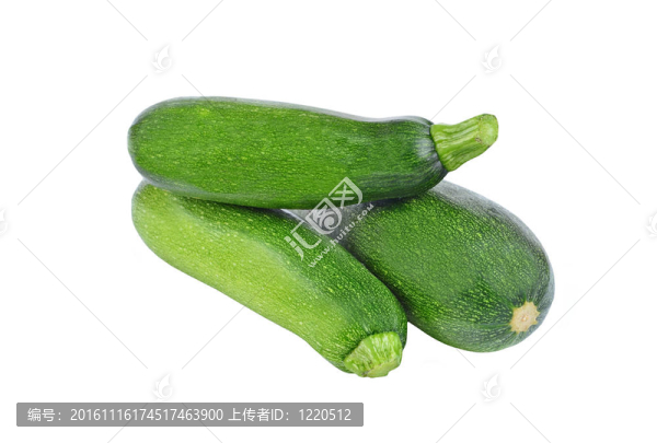 綠色蔬菜骨髓（西葫蘆）；孤立在白色背景