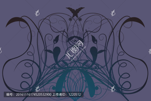 美麗的插圖花卉背景設(shè)計(jì)與梯度