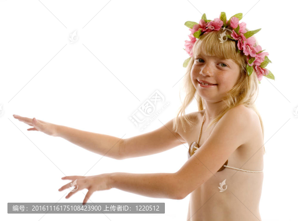 草裙舞女孩