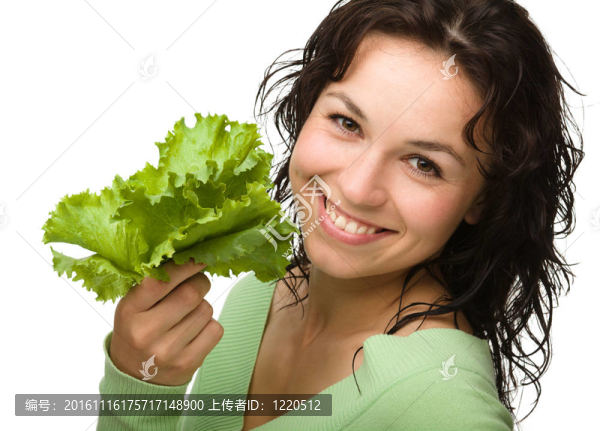 美麗的綠萵苣姑娘