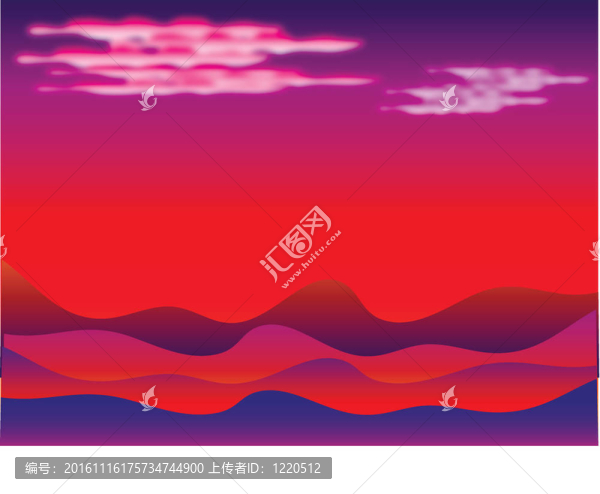 夜晚的沙漠里的綠洲
